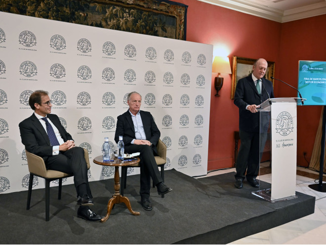 Pau Relat defends the work of the economic motor of Fira de Barcelona in the Círculo Ecuestre