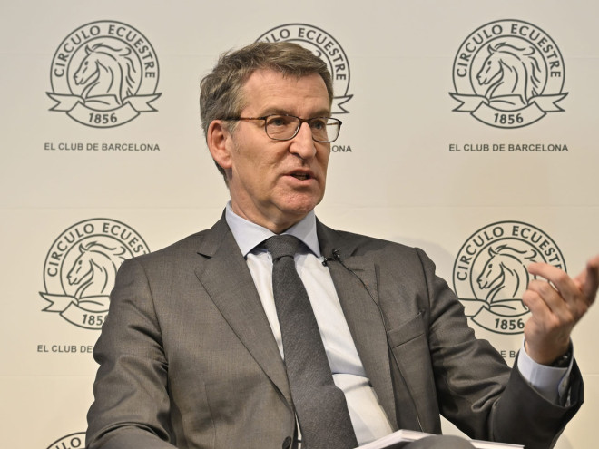 El coloquio de Alberto Núñez Feijóo en el Círculo Ecuestre, éxito en asistencia y a nivel mediático El coloquio de Alberto Núñez Feijóo en el Círculo Ecuestre, éxito en asistencia y a nivel mediático