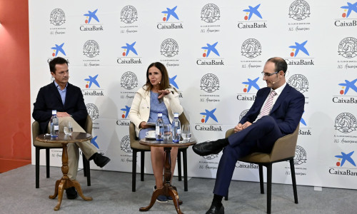 Marc Díaz (Panasonic Climatización) y Mario Rovirosa (Ferrer) debaten sobre la concienciación del impacto sostenible en grandes corporaciones, en el Círculo Ecuestre