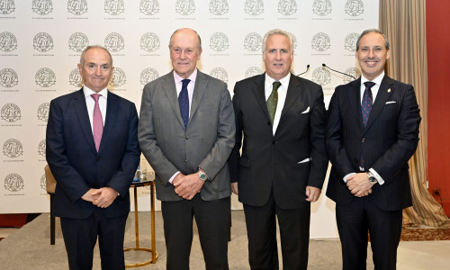 D. Eugenio Ribón and D. Jesús M. Sánchez, deans of the Bar Associations of Madrid and Barcelona, assess the role of the legal profession in the situation of Justice, in the Círculo Ecuestre