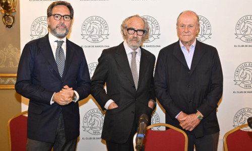 Carles Taché reivindica el papel del marchante y la proyección del arte catalán en el Círculo Ecuestre
